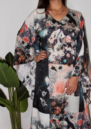 Splashes Kaftan Dress