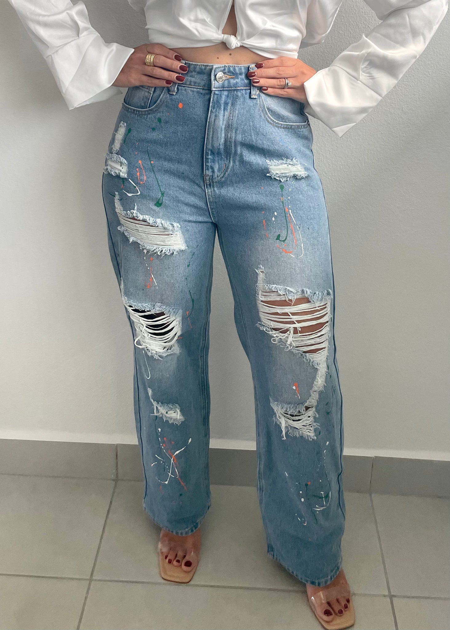 Splash Paint Jeans