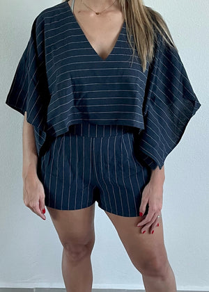 Navy Stripe Set