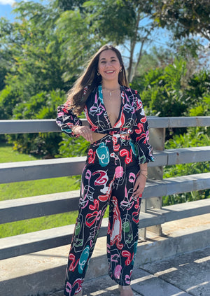 Abstract Face Jumpsuit