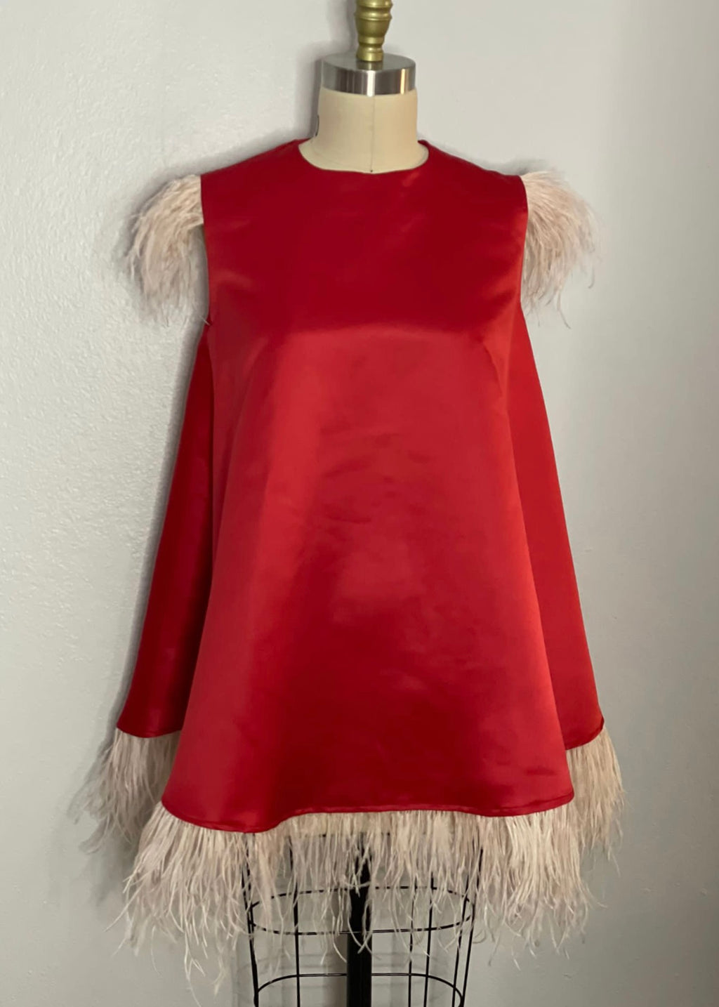 Red Feather Dress