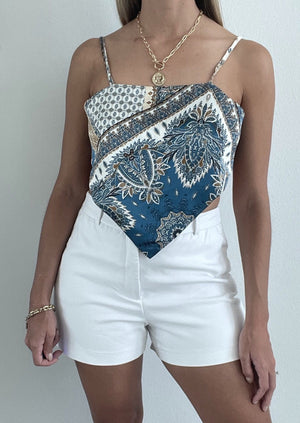 Satin Bandana Top