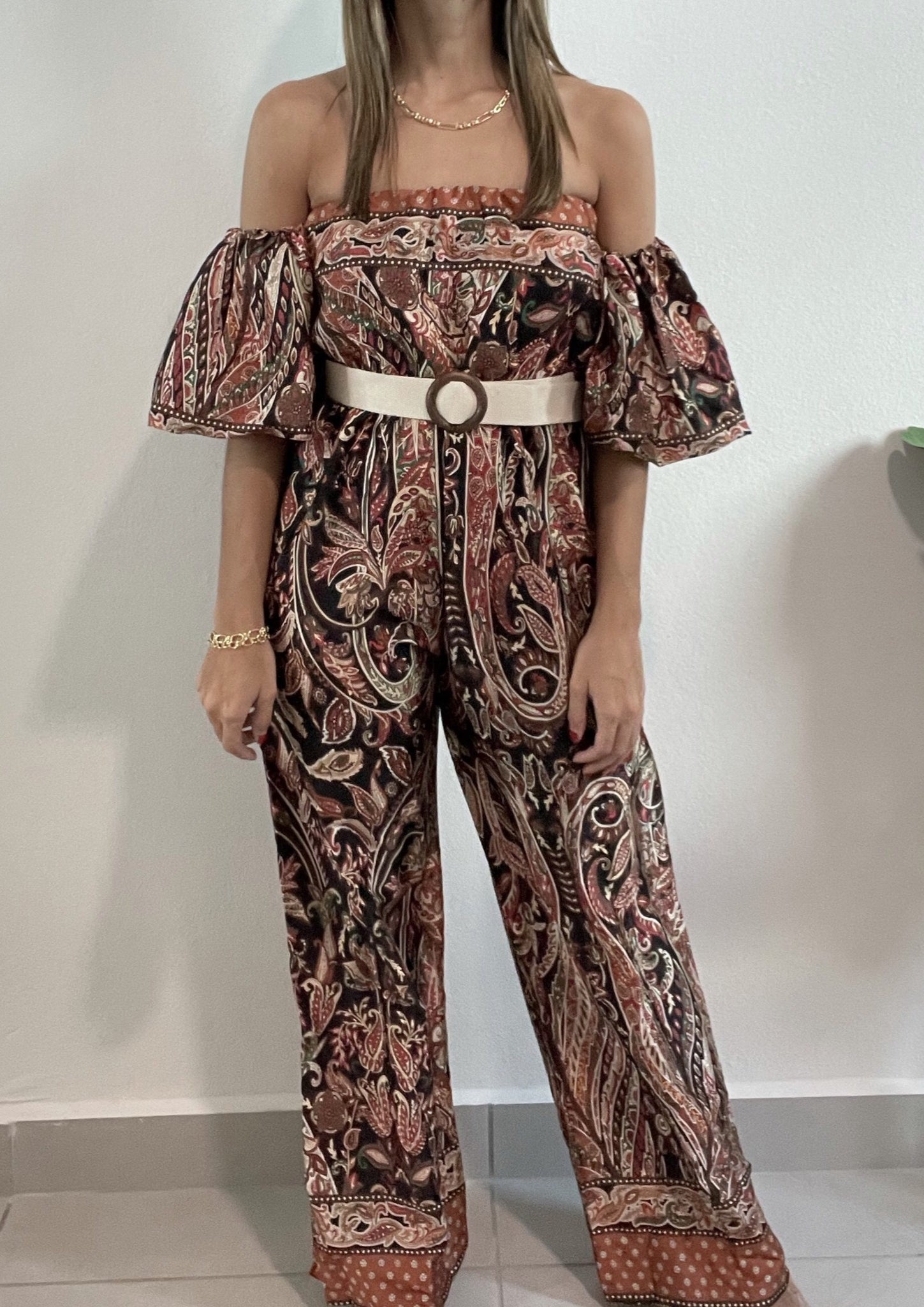 Fall Printed Jumpsuit