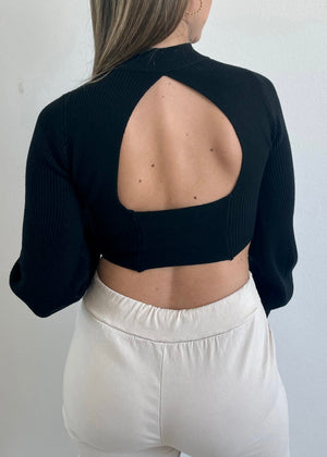 Open Back Crop Top